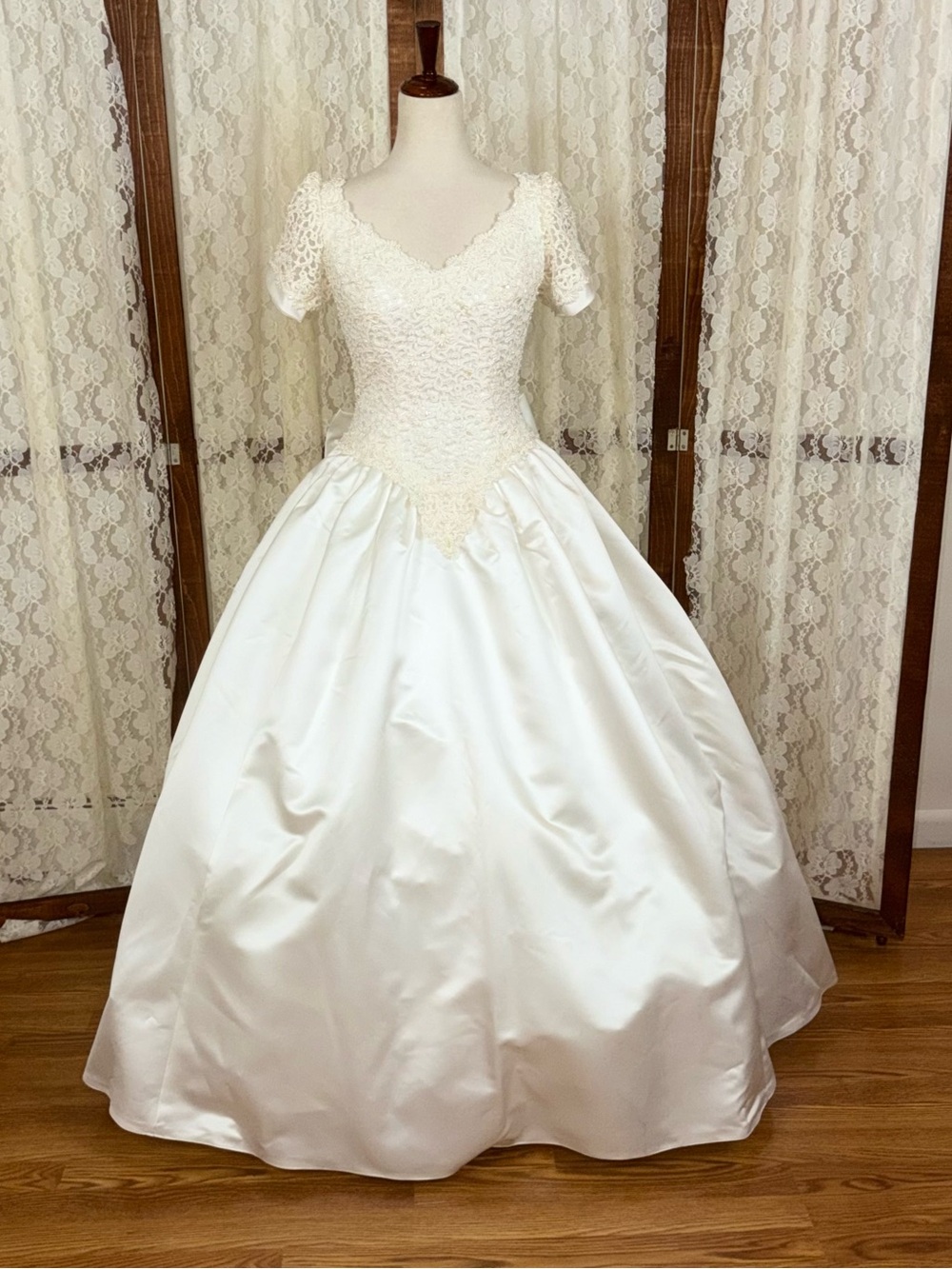 Stunning Vintage 90s Mori Lee Ballgown Wedding Gown